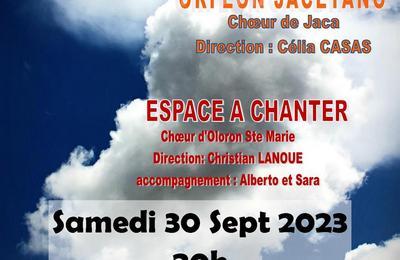 Concert pour la Paix, concert vocal  deux Choeurs  Oloron sainte Marie