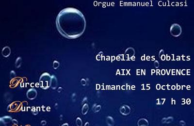 Concert Les Perles Baroques  Aix en Provence