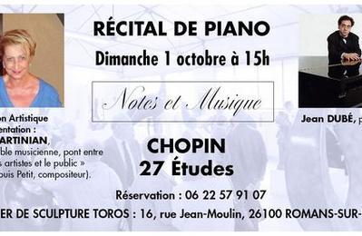 Récital CHOPIN du pianiste Jean Dubé à Romans sur Isere