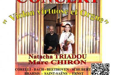 Concert Violon virtuose et orgue  Bort les Orgues