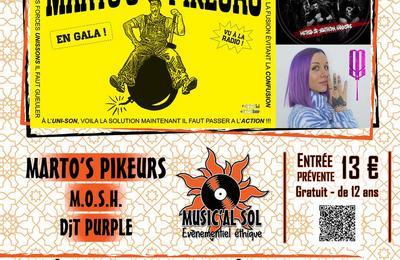 For ever Agité·e·s : Marto's Pikeurs, M.O.S.H. et DjT Purple à Trebes