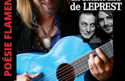 L'homme à la guitare bleue chante les derniers mots de Leprest à Paris 19ème