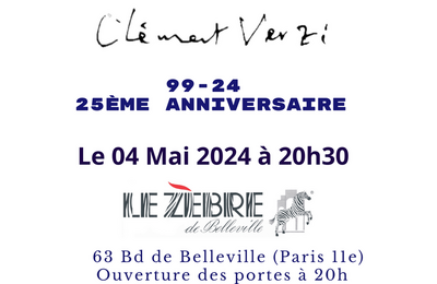 Clment VERZI, 25 ans de musique  Paris 11me