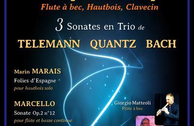 Musique Baroque : Flute à bec, Hautbois, Clavecin à Paris 8ème