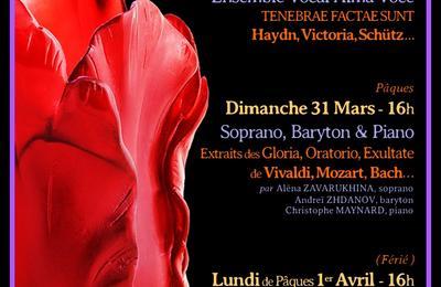 Dimanche de Pques : Rcital; Soprano, Baryton et Piano  Paris 8me
