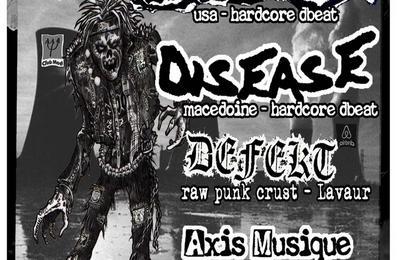 Concert Crust Dbeat avec No Fucker (usa), Disease (macdoine) et Defkt (lavaur)  Toulouse