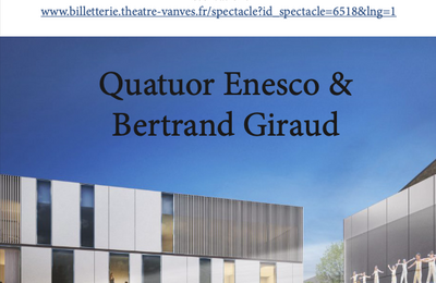 Concert de Bertrand Giraud et le Quatuor Enesco  Vanves