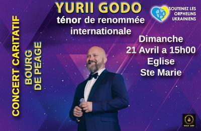 Yurii Godo, Tnor international, Concert Caritatif  Bourg de Peage