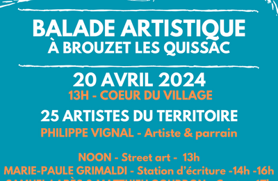3me Balade Artistique  Brouzet-ls-Quissac le samedi 20 avril 2024