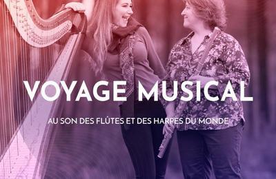 Voyage Musical au son des harpes et des fltes  Poussignac