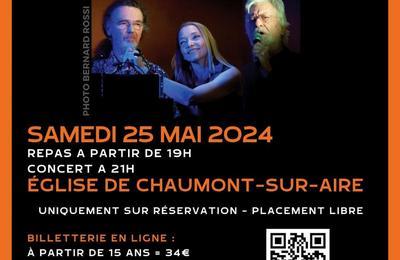 Diner-concert  Chaumont sur Aire