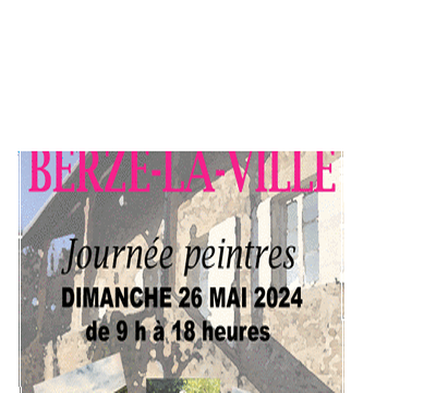 Cours et Jardins exposition peintres au village  Berze la Ville