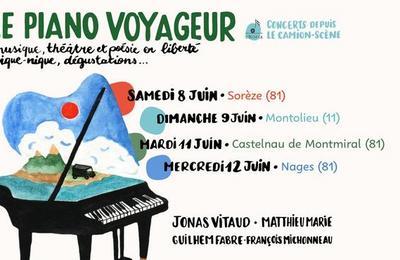Le Piano Voyageur, concerts itinrants  Castelnau de Montmiral