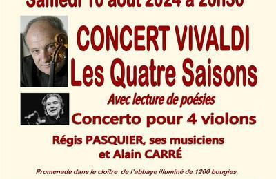 Concert Vivaldi  l'abbaye de Fontenay en Bourgogne  Marmagne