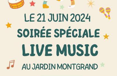Soire spciale live music au jardin Montgrand  Marseille
