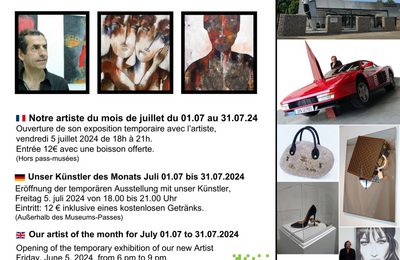 Exposition temporaire du mois de Juillet au Museum Dan Gerbo  Mulhouse