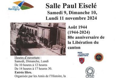 Aot 1944 - (1944-2024) - 80me anniversaire de la Libration du canton  Rantigny