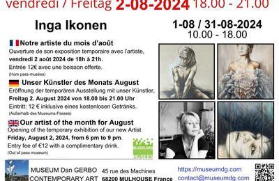 Exposition temporaire de Inga Ikonen au Museum Dan Gerbo  Mulhouse