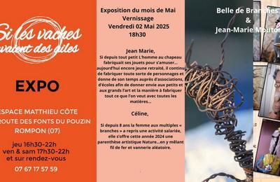 Vernissage de l'exposition de Belle de branches et Jean-Marie Mouton  Rompon