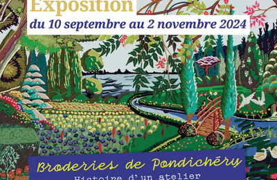 Exposition Broderies de Pondichry  Vitre