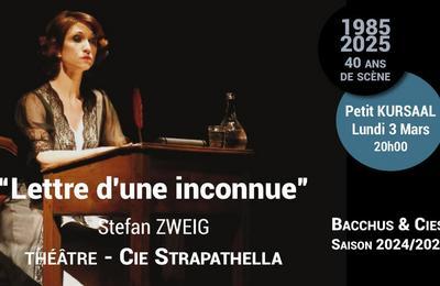 Lettre d'une Inconnue, Stefan ZWEIG  Besancon