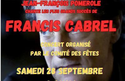 Concert Les plus grands succs de Francis Cabrel  Sainte Croix de Mareuil