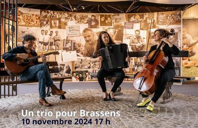 Un trio pour Brassens  et chansons du Qubec par Cline Faucher  Saint Gely du Fesc