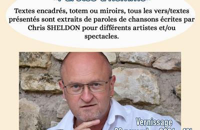 Exposition Paroles d'homme du parolier Chris Sheldon  Bonnieres sur Seine