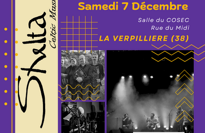 Concert musique celtique avec le groupe Shelta  La Verpilliere