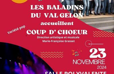 Les Baladins du Val Gelon accueillent Coup d'Choeur  Valgelon-La Rochette