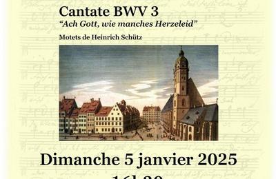 Concert du Nouvel An - Cantate BWV 3 de Johann Sebastian Bach  Nancy