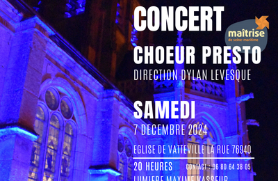 Concert du Choeur Presto, Vatteville-la-Rue