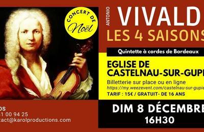 Concert de Nol, 4 Saisons de Vivaldi  Castelnau sur Gupie