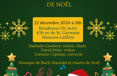 Concert de Nol en trio  Maisons Laffitte