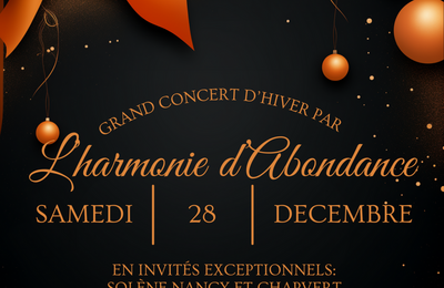 Concert de Nol de l'Harmonie d'Abondance