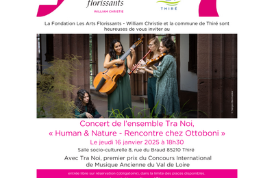 Concert baroque de l'ensemble Tra Noi  Thire