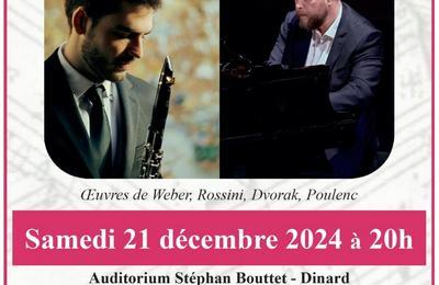 Concert de Nol R Svre clarinette et J Vitaud piano  Dinard