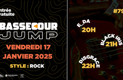 Bassecour Jump 79 avec E_DA, Black Iris et Disgraces  Nanterre