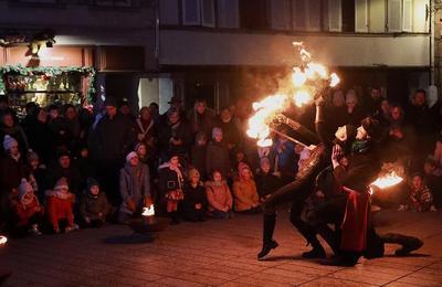 Spectacle de feu par la Cie Nickel  Selestat