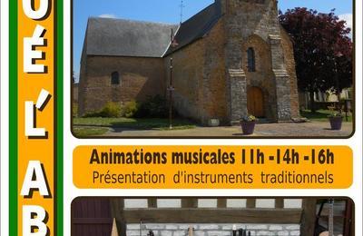 Animation Musicale Par Le Dulcimer N' Tin :exposition D'instruments Anciens  Et Mini-concerts De Musiques Du 16 Au 19.  Joue l'Abbe