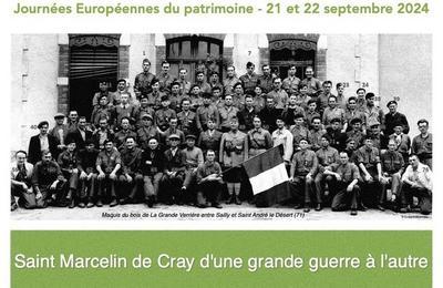 Animations  Saint-Marcelin de Cray : D'une grande guerre  l'autre