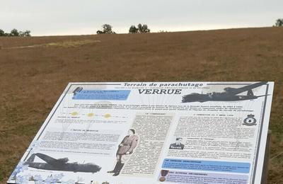 Animations sur le terrain de parachutage :  Verrue  Aixe sur Vienne