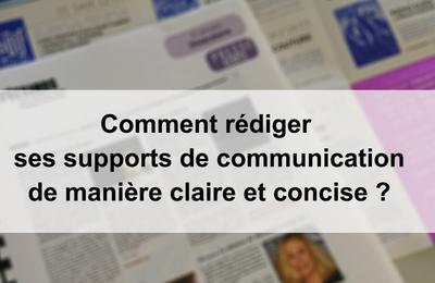 Atelier Comment Rdiger Ses Supports De Communication De Manire Claire Et Concise?  Audincourt