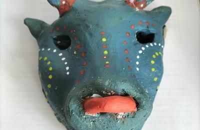 Atelier de cramique : fabrication du masque du minotaure  Vieux