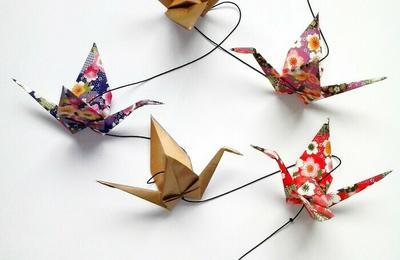 Atelier OrigamiVenez raliser votre guirlande de grues porte bonheur !  Cabestany