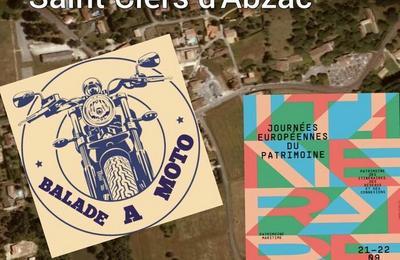 Balade  moto  Saint-Ciers-d'Abzac