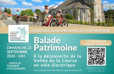 Balade patrimoine,  la dcouverte de la Valle de la Course en vlo lectrique  Hucqueliers