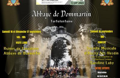 Concert  l'abbaye de Dommartin  Tortefontaine