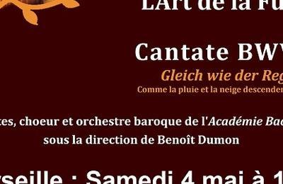 Concert de Cantates de l'Acadmie Bach  Marseille