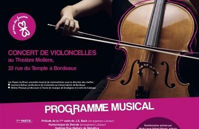 Concert de femmes violoncellistes à Bordeaux